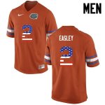 Men's Florida Gators #2 Dominique Easley NCAA Nike Orange USA Flag Fashion Authentic Stitched College Football Jersey GHQ7062UR